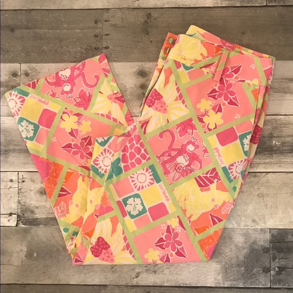 Lilly Pulitzer white label capris size 2